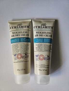 2 pc Curlsmith Weightless Air Dry Cream For all Curl Types Leave in Conditioner